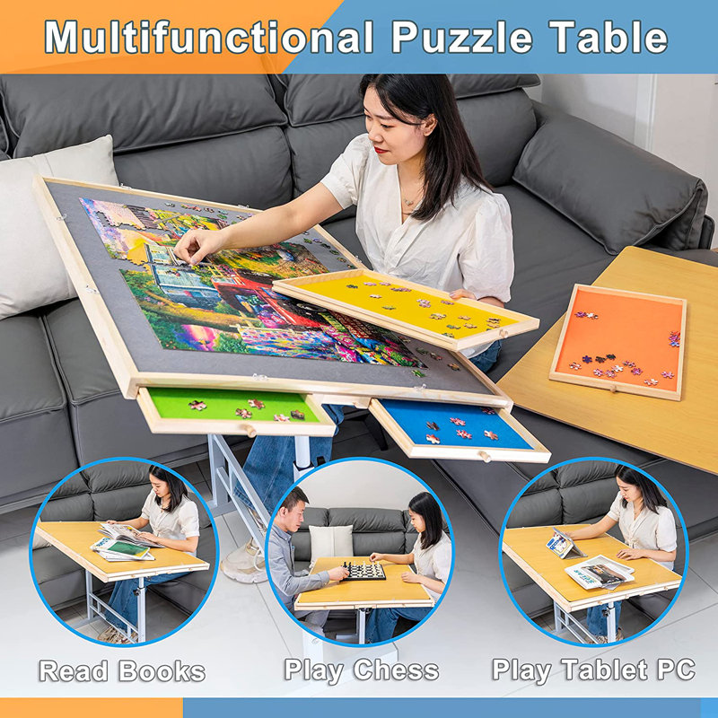 Bittpicc Puzzle Table Reviews Wayfair